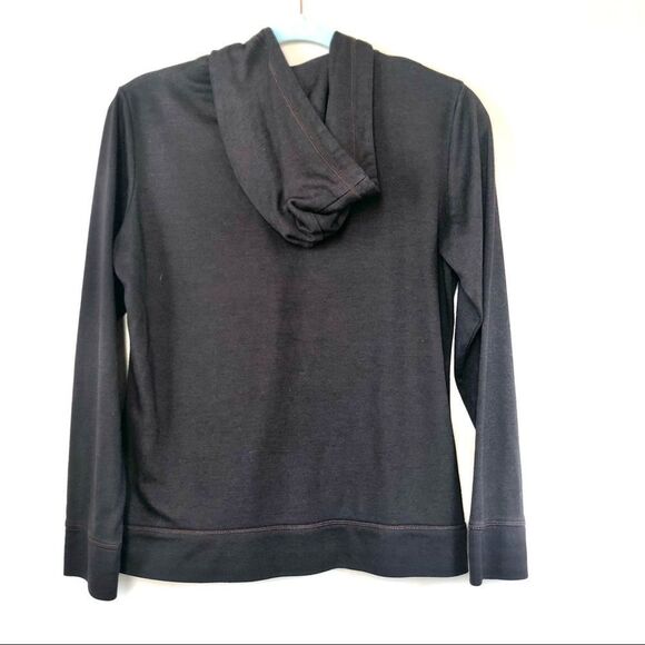 Natori Brown Zip Up Long Sleeve Hoodie Size Medium - Picture 4 of 9